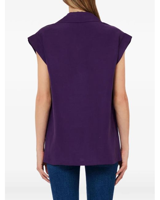 Liu Jo Purple Button Waistcoat
