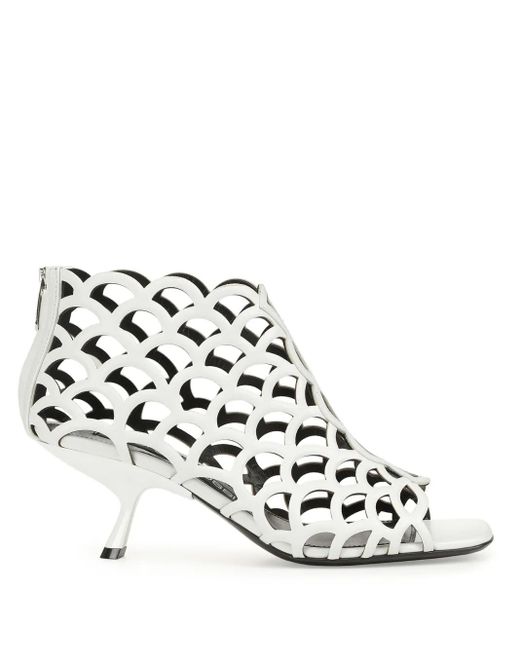 Sergio Rossi White 60Mm Sr Mermaid Sandals
