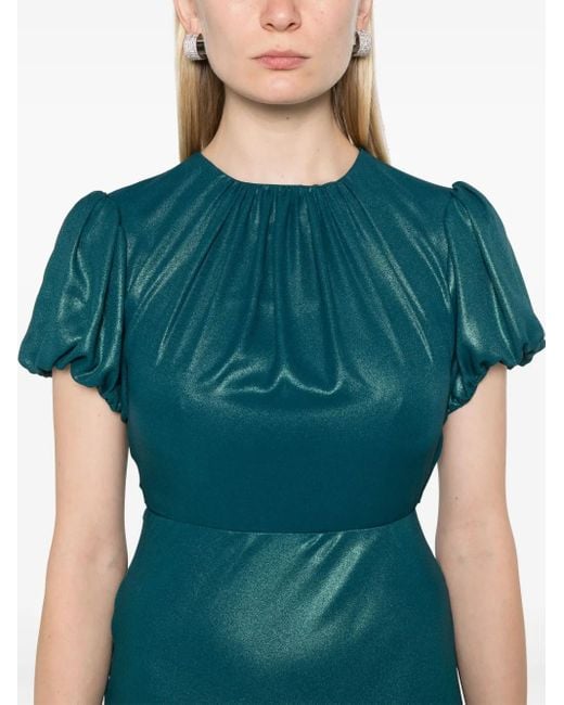 Parlor Green Open-Back Maxi Dress