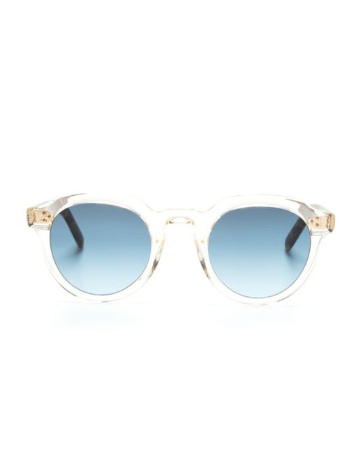 Moscot Blue Wraparound-frame Sunglasses