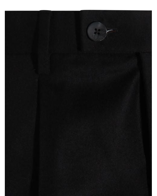 GTA IL PANTALONE Plissierte Hose in Black für Herren