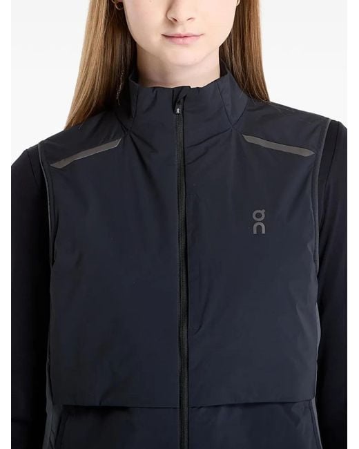 On Shoes Blue Zipped Vest