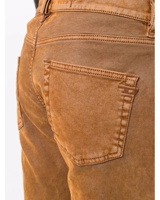 DIESEL Brown Slim-Cut D-Strukt Joggjeans for men