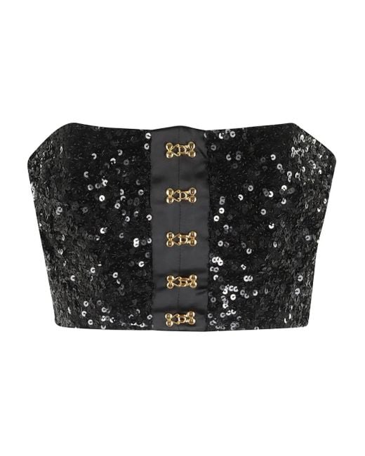 Elisabetta Franchi クロップド トップ Black