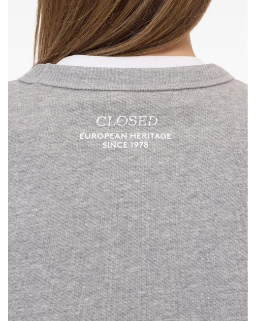 Felpa Girocollo di Closed in Gray