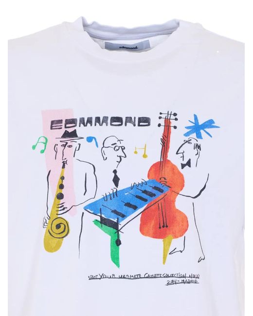 Edmmond Studios White Cassette Graphic-Print T-Shirt for men