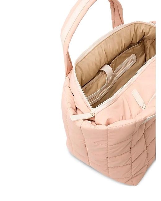 VEE COLLECTIVE Pink Medium Porter Quilted Tote Bag
