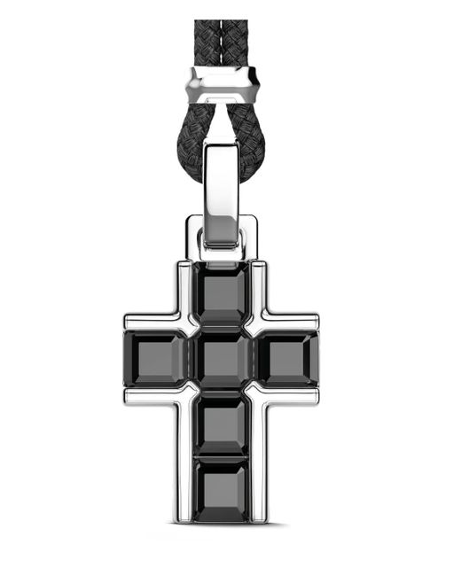 Zancan Sterling Zilveren Halsketting Met Cross-Hanger in het White voor heren