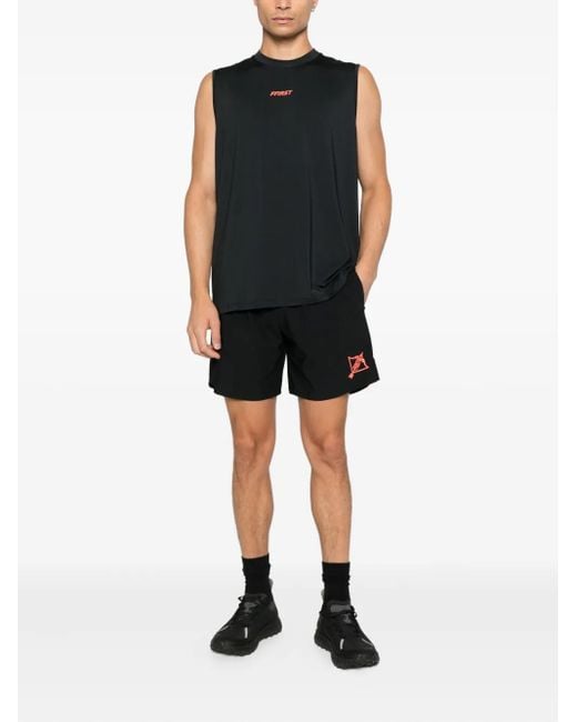 FAMILY FIRST Black Logo Performance Top for men