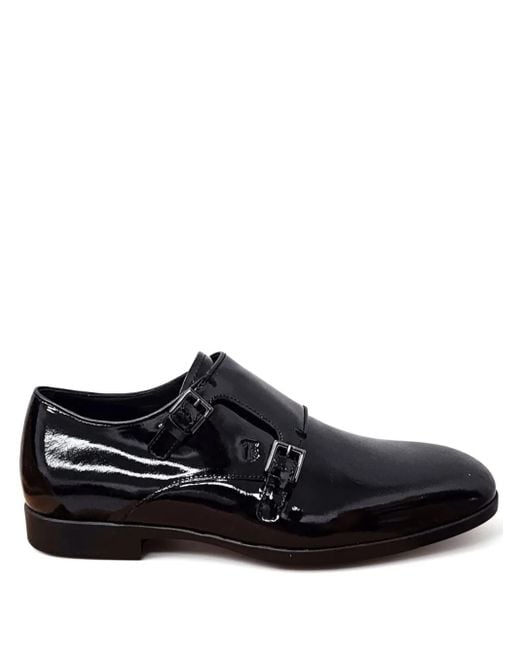 Tod's Black Buckled Formal Monk Shoes for men