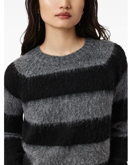 Pull À Rayures AllSaints en coloris Black