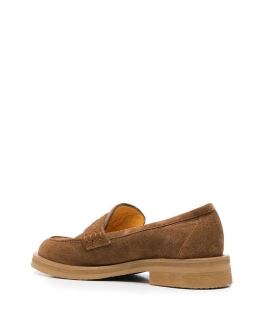 Mara Bini Brown Frida Suede Loafers