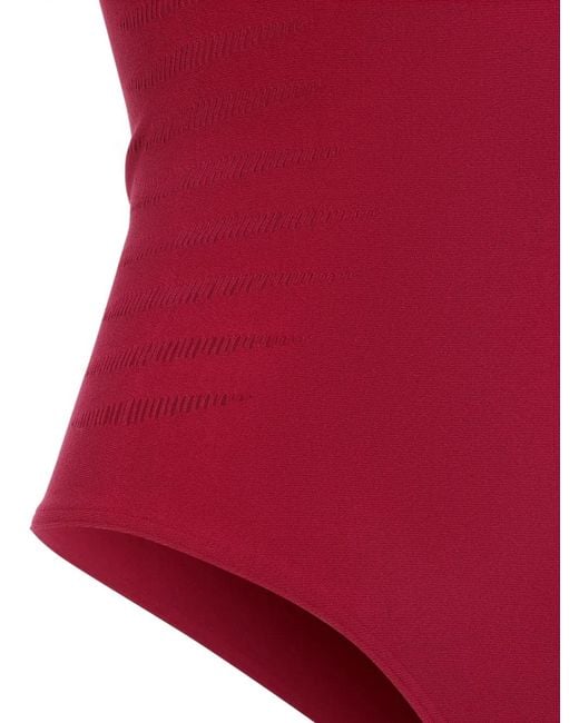 Wolford Red Scoop-Neck Sleeveless Bodies