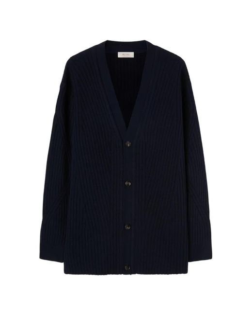 RETORI Blue V-Neck Cardigan for men