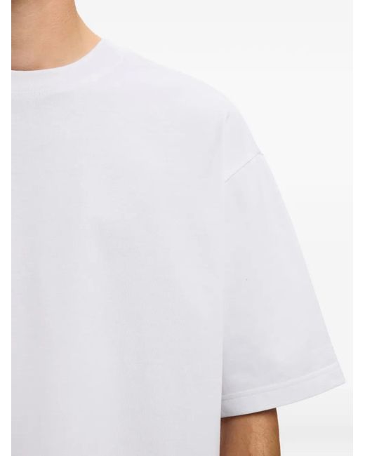 SELECTED White T-Shirt À Col Rond for men