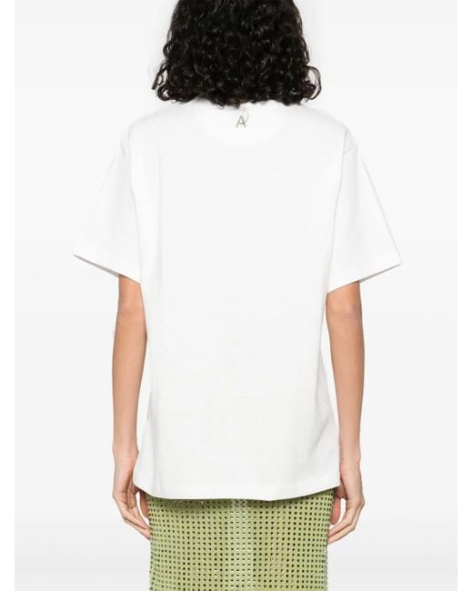 ALÉMAIS White Graphic-Print T-Shirt
