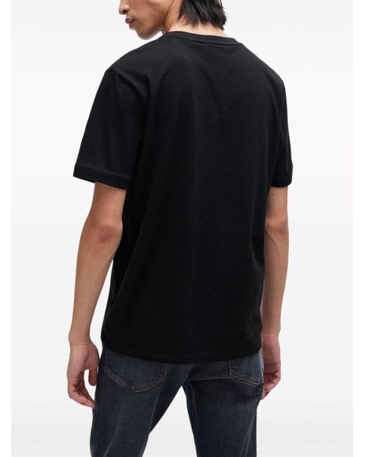 HUGO T-shirt Met Logo-applicatie in het Black voor heren