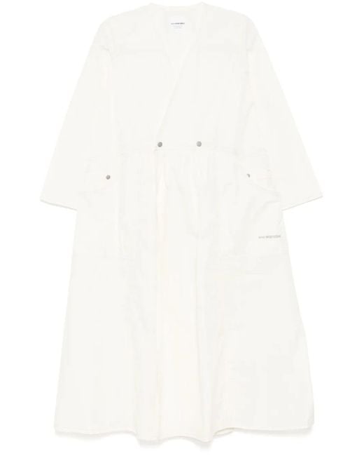 And Wander Crinkled Cachecoeur カフタン White