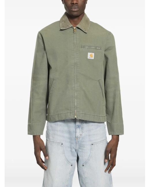 Carhartt Green Detroit Corduroy-Collar Jacket for men