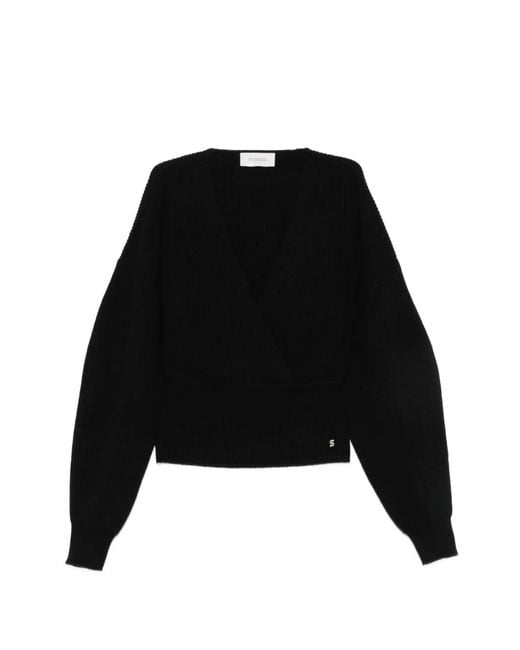 Sportmax Geribbelde Trui in het Black
