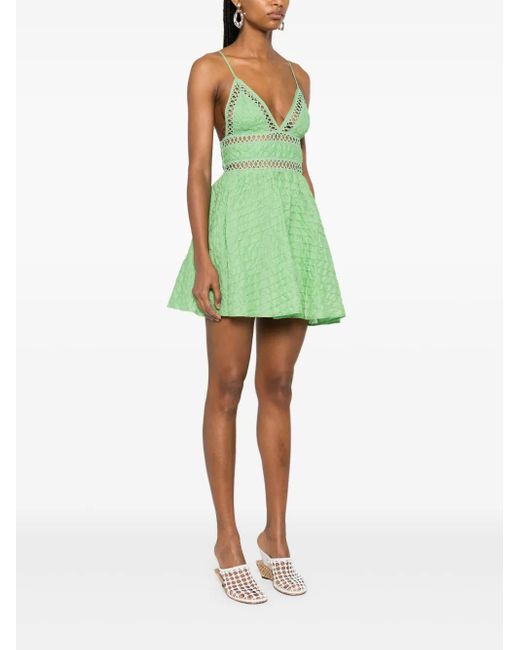 Charo Ruiz Lavene Mini Dress in Green | Lyst