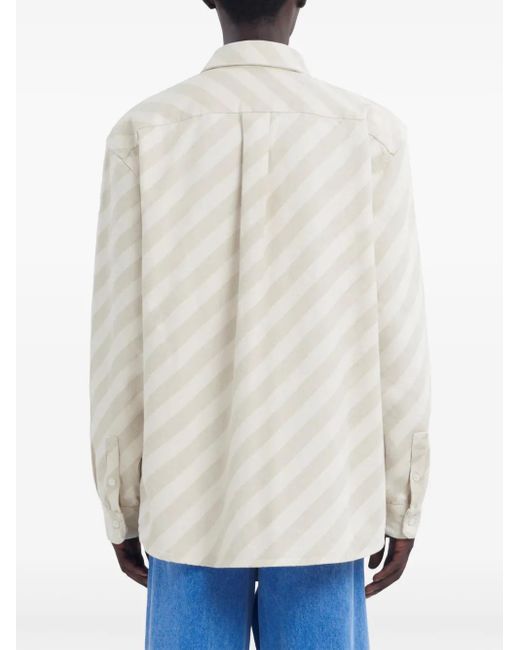 Camicia A Righe di Marni in White da Uomo