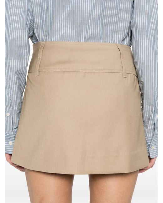 DUNST Natural Belt Loops Short Skirt