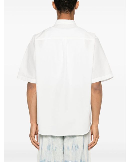 Undercover White Eye-print Cotton Shirt for men
