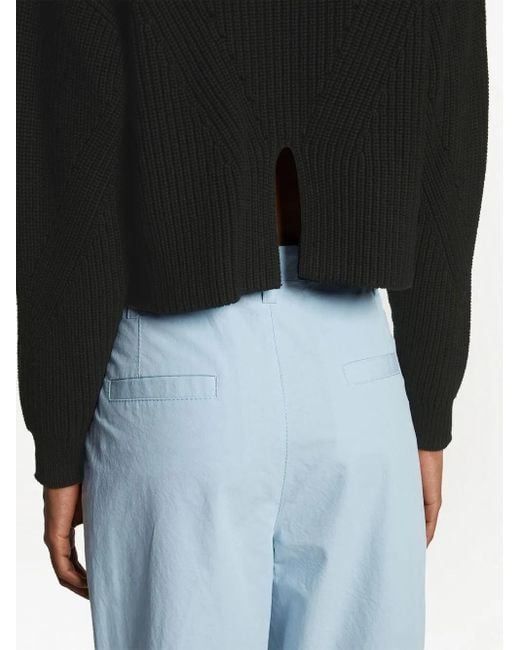 Proenza Schouler Black Mock-Neck Jumper