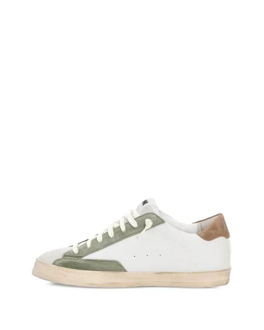 P448 White John Logo-Perforated Sneakers for men