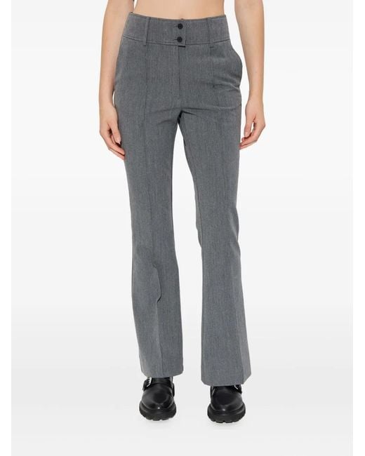 AllSaints Gray Buttoned Trousers
