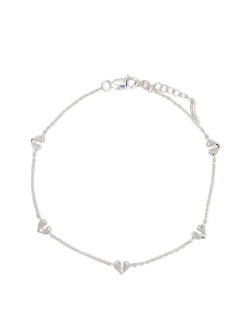 Missoma White Bracelet Molten Heart