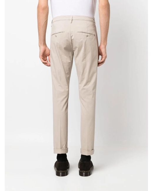 Dondup Natural Mid-Rise Cropped Chinos for men