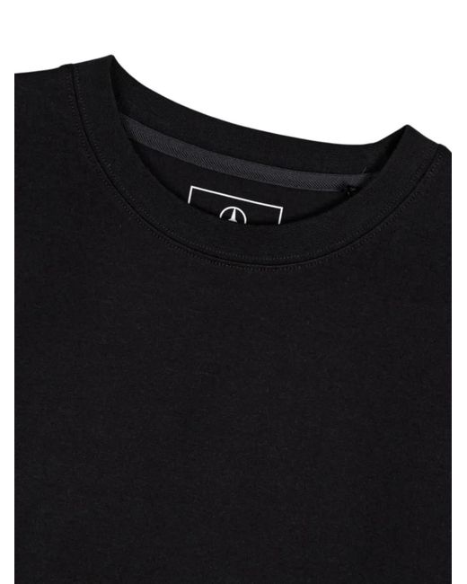 Y-3 Black X Mercedes Chaos Logo Long-Sleeves T-Shirt for men