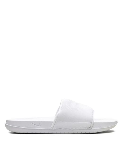 Nike White Kobe Offcourt "Triple" Slides for men