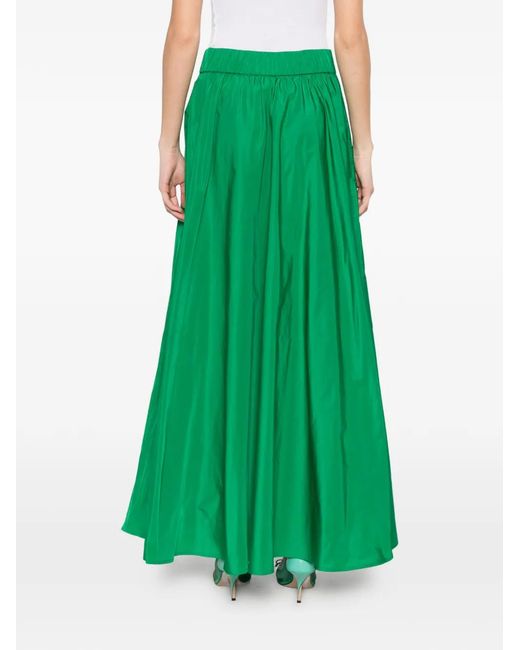 P.A.R.O.S.H. Green Gathered Skirt