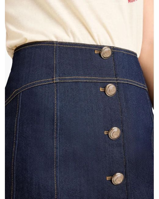 Cinq À Sept Blue Claudia Denim Skirt