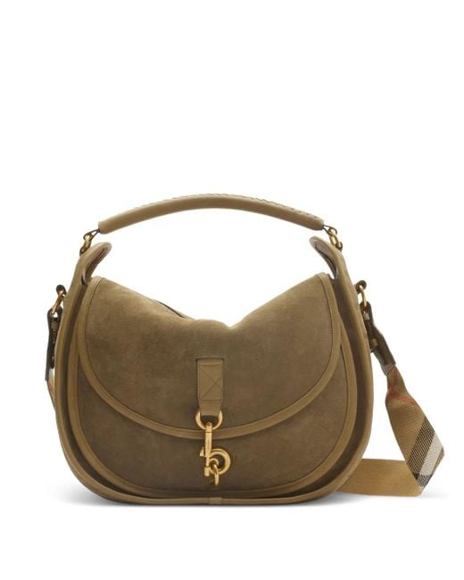Borsa A Tracolla Con Clip B di Burberry in Brown