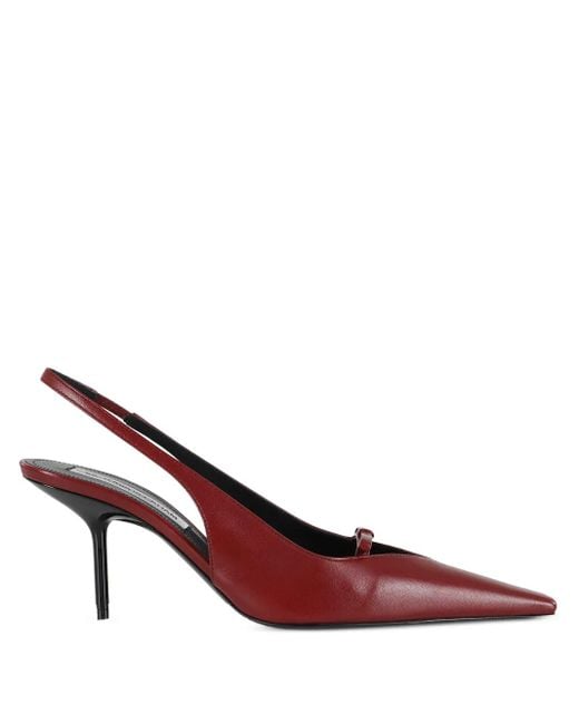 Victoria Beckham Slingback Pumps Met Strikdetail in het Red
