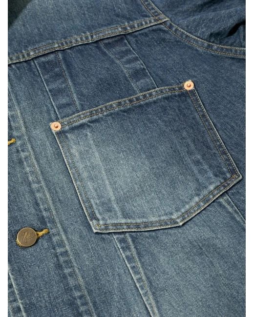 Needles Blue Darted Denim Jacket for men