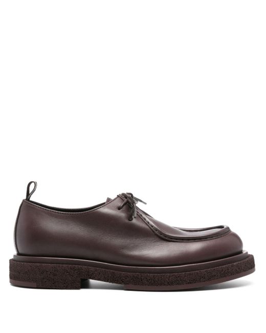Officine Creative Brown Wisal 002 Leather Derby Shoes