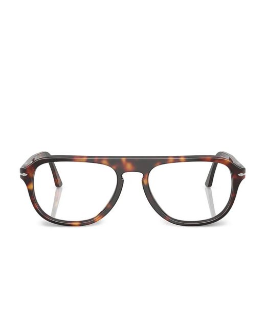 Persol Brown Pilot-Frame Glasses