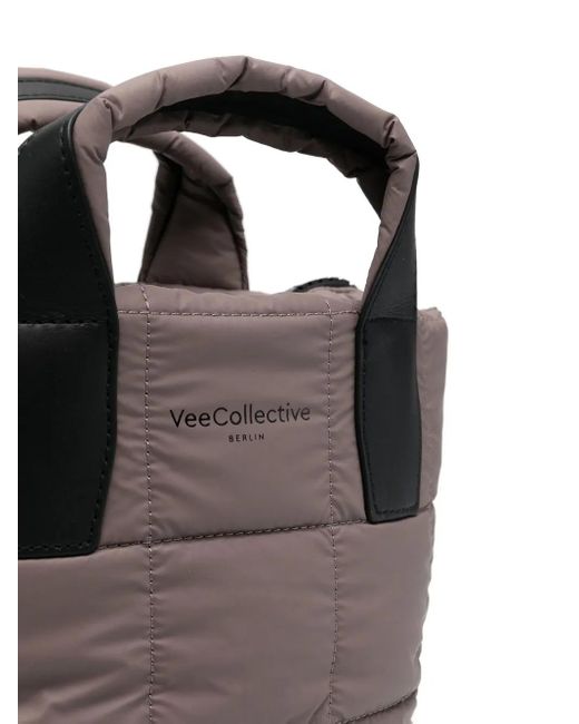 VEE COLLECTIVE Black Padded Small Tote