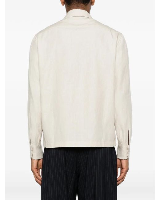 Lardini White Patch Pocket Jacket for men