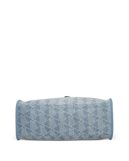 Lacoste Blue Large Heritage Tote Bag