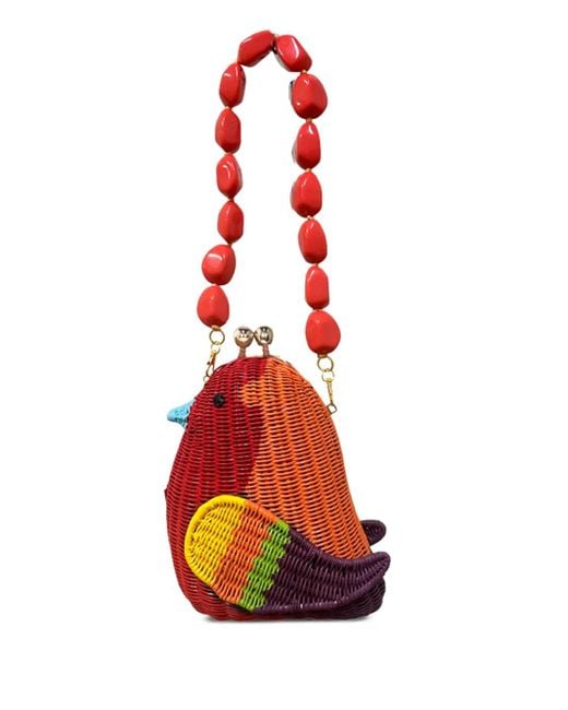 Serpui Zion Bird Clutch in het Red