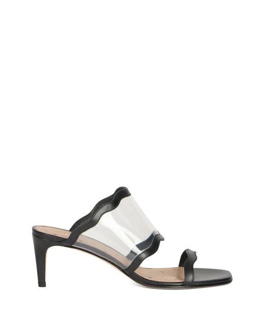 Red(v) White Slip-On-Style Sandals