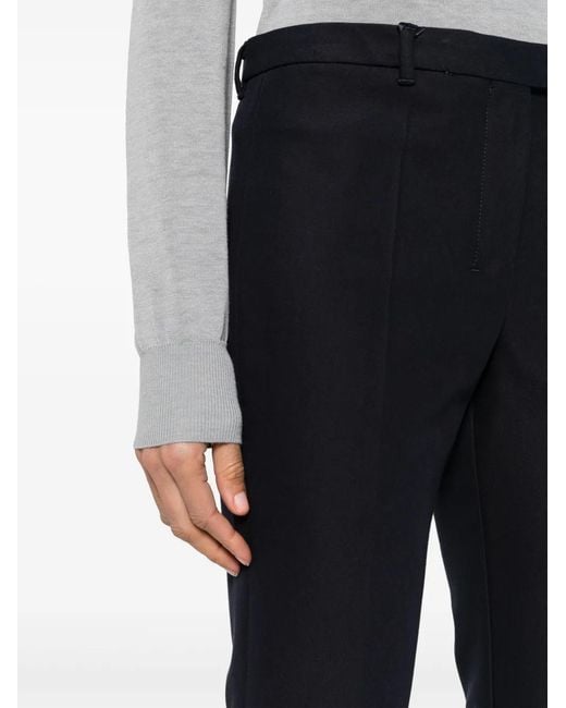 Max Mara Blue Pressed-Crease Flared Trousers