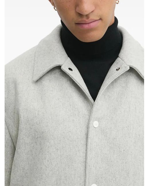 HUGO Kapuzenjacke mit Knöpfen in Gray für Herren