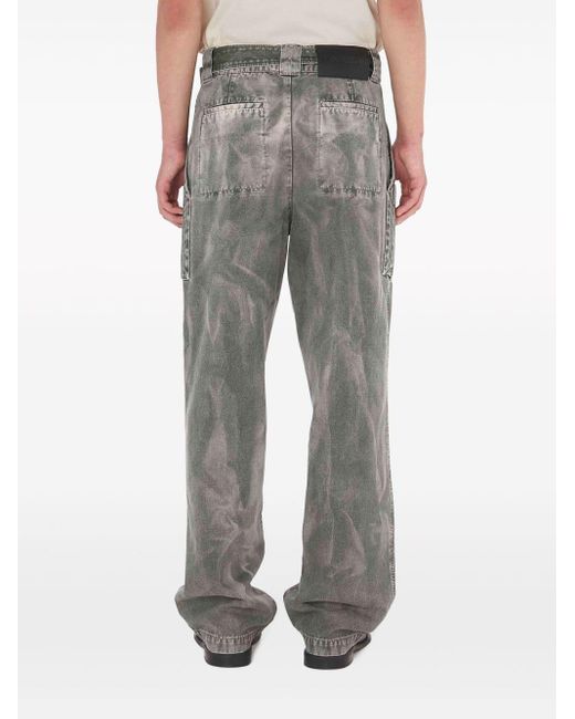 J.W. Anderson Gray Wide-leg Belted Cargo Trousers for men